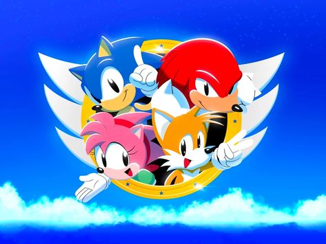 Sonic And His Friends, Sonic And Friends, Sonic & Knuckles, Team Sonic, Classic Sonic, The Jetsons, Sonic Funny, Sonic 3, Sonic Adventure