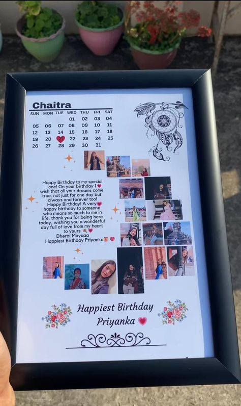 Best Friend Birthday Photo Frame, Surprise Birthday Ideas For Best Friend Decorations, Navratri Puja, Happy Birthday Cards Diy, Diy Photo Book, Friends Picture Frame, Basic Grammar, Birthday Quotes Funny For Him, Birthday Photo Frame