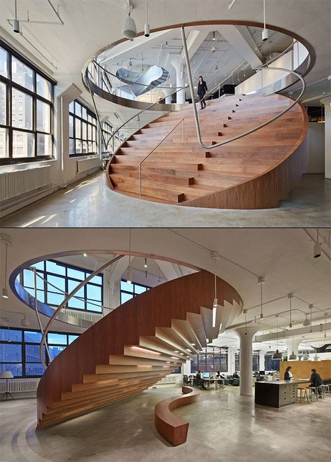 سلالم حلزونية, درج السلم, Escalier Design, Stairs Architecture, Interior Design Per La Casa, Interior Stairs, Spiral Staircase, Staircase Design, Stairs Design