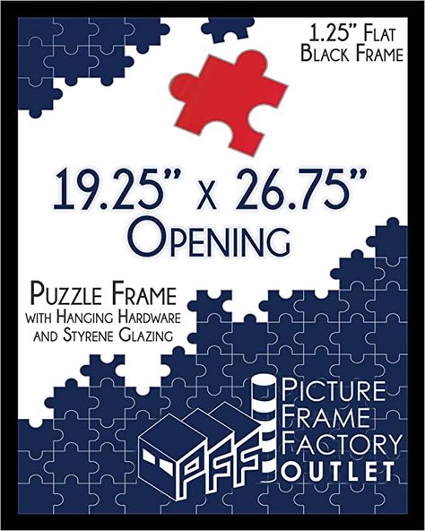 Amazon.com: Picture Frame Factory Outlet Black Profile, Puzzle Frame, Plexi Glass, Picture Frame Shop, Picture Frame Sets, Poster Drawing, Mdf Frame, Black Picture Frames, Factory Outlet