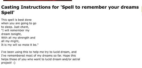 Dream Remembering Spell, Spell To Remember Dreams, Spells For Dreams, Verbal Spells, Daily Spells, Monday Rituals, Lunar Witchcraft, How To Remember Dreams, Simple Spells