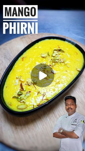 DINESH C on Instagram: "Mango phirni by recipe 👇 @chefdinu 🤩

Phirni, a delightful and creamy dessert, has its roots in Mughlai cuisine, which developed during the Mughal Empire's reign in the Indian subcontinent. This dessert is a staple in many Indian and Pakistani celebrations, offering a rich, aromatic flavor that embodies the essence of Mughlai culinary traditions.

Ingredients:
Mango-250g 
Basmati Rice: 1/4 cup (soaked and ground into a paste)250ml cup
Full-fat Milk: 1½ liter
Milk maid 2 tbsp
Sugar: 1/2 cup (adjust to taste)
Cardamom powder: ½ tsp
Saffron Strands: A pinch

For making phirni, a traditional Indian dessert, Alphonso mangoes are often considered the best choice. Alphonso mangoes, known for their rich flavor, sweetness, and creamy texture, complement the smooth, creamy Mughlai Cuisine, Phirni Recipe, Milk Maid, Indian Subcontinent, Indian Dessert, Mughal Empire, Cardamom Powder, Creamy Desserts, Indian Desserts