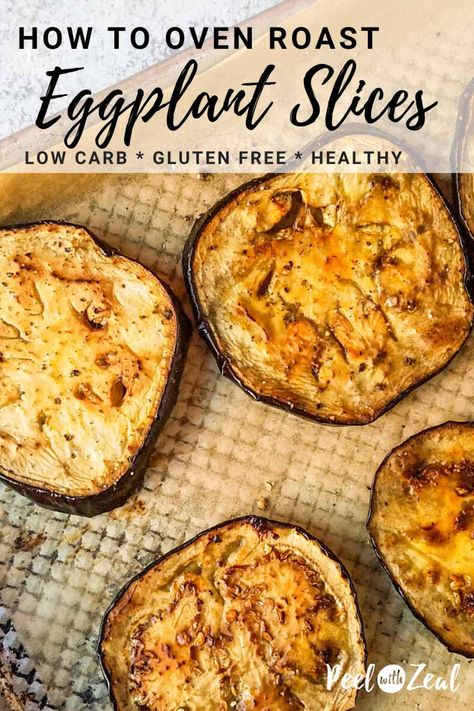 Quick Eggplant Recipes, Roasting Eggplant, Oven Baked Eggplant, Baked Eggplant Recipes, Roasted Eggplant Slices, Ways To Cook Eggplant, Eggplant Recipes Healthy, Oven Roasted Eggplant, Roasted Eggplant Recipes