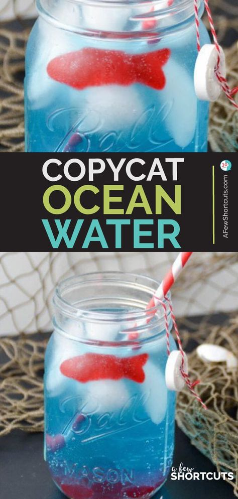 Ocean Water Recipe, Ocean Water Drink, Shark Week Drinks, Shark Week Recipes, Shark Snacks, Shark Week Party, Ocean Food, Kid Drinks, Water Drink