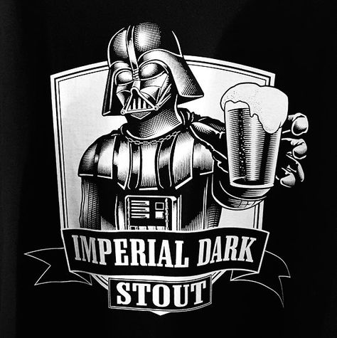 Darth Vader Men's 100% Cotton Black Imperial Dark Stout Men's Craft Beer T Shirt Star Wars Beer Tshirt T Shirt Logo Design, Beer Art, Man Crafts, Shirt Logo Design, Star Wars Tees, Star Wars Men, Star Wars Tshirt, Star Wars Shirts, Pinstriping