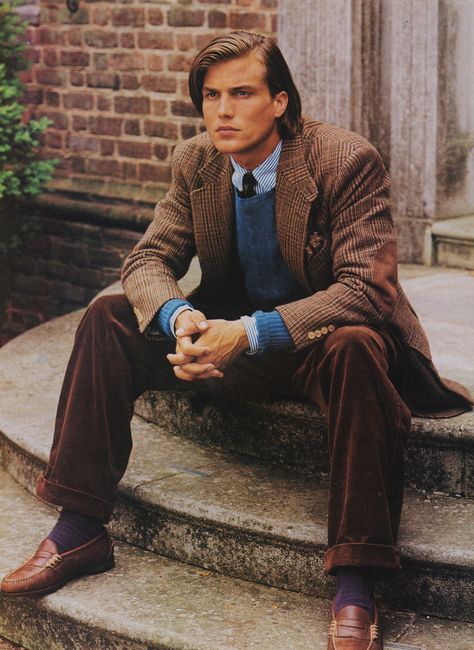 Preppy Men, Preppy Mens Fashion, Ivy League Style, Ralph Lauren Menswear, Ivy Style, Ralph Lauren Style, Estilo Preppy, Vintage Ralph Lauren, 인물 사진