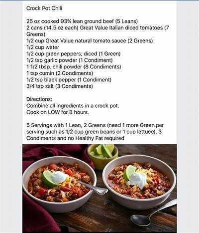 Optavia Lean & Green Crockpot Recipes - Chili #Optavia #LeanandGreen #EmpowerYou... | Lean ... Chili Optavia, Chili Crockpot, Optavia Lean And Green Recipes, Medifast Recipes, Green Chili Recipes, Optavia Lean And Green, Lean Protein Meals, Optavia Recipes, Lean And Green