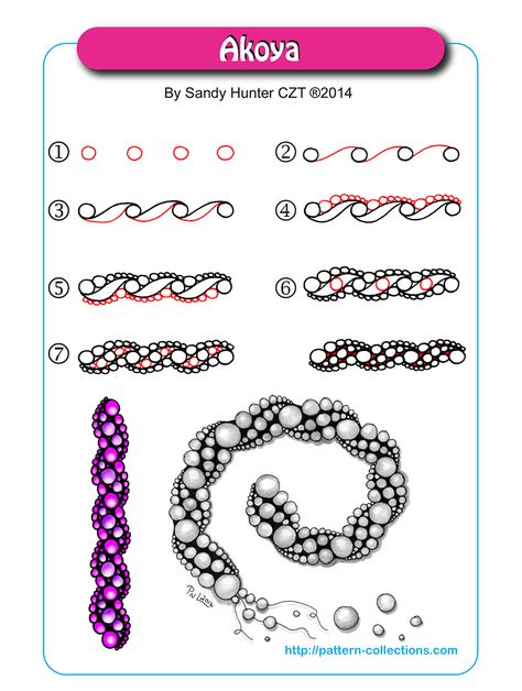 Zentangle Designs Step By Step, Tangle Patterns Step By Step, Zentangle Tutorial Step By Step, Zentangle Step By Step, Zen Tangle Patterns, Zentangle Patterns Step By Step, Stylo Art, Easy Zentangle Patterns, Easy Zentangle