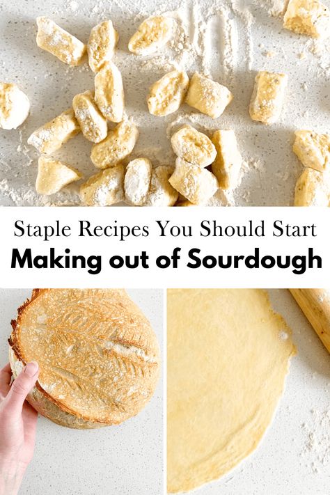 Sourdough Gnocchi, Multi Seed Bread Recipe, Sourdough Pie Crust, Gouda Recipe, Pie Crust Pizza, Artisan Sourdough Bread Recipe, Sourdough Dinner Rolls, Seeded Bread Recipes, Staple Recipes