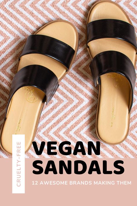 Looking for a new pair of vegan sandals in 2020? Then this guide is for you! Here are 12 awesome brands making stunning vegan sandals for women, men, and kids. Personal reviews, the top vegan brands, and large brands with vegan lines. There's something for everyone here. Eco-friendly Sandals For Summer Beach, Vegan Gift Basket, Vegan Food Gifts, Vegan Clothes, Vegan Lipstick Brands, Vegan Lifestyle Inspiration, Vegan Books, Vegan Deodorant, How To Become Vegan