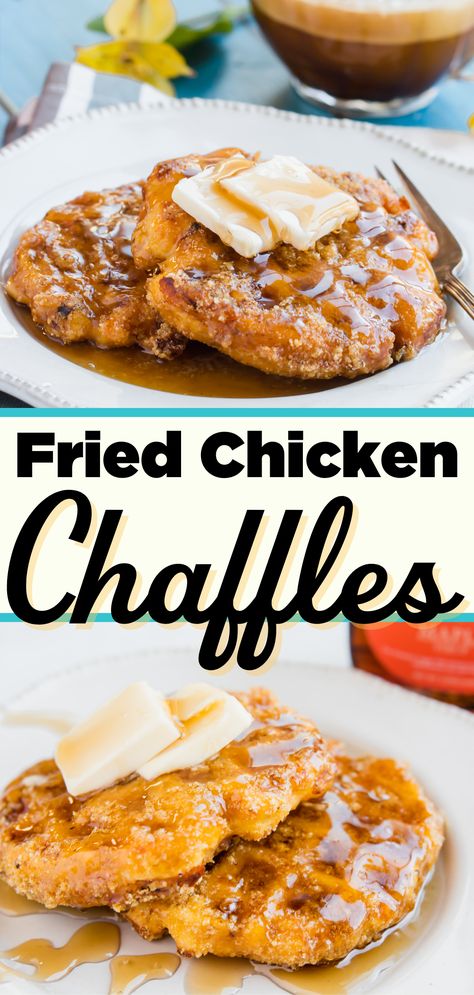 These keto crispy fried chicken chaffles make for a quick keto meal that delivers all the satisfaction of fried chicken and waffles with each delicious bite. A keto alternative to waffles, sweetened with our sugar free maple syrup and filled with delicious chicken, these Keto Chicken Chaffles are easy to make and make for a tasty keto friendly weekend brunch recipe or quick low carb dinner idea. Can Chicken Chaffle, Dairy Free Keto Chaffles, Keto Chicken Waffles Recipe, Chicken Chaffle Recipes Easy, Chicken Chaffles Keto, Canned Chicken Waffle, Keto Diet For Picky Eaters, Keto Chicken And Waffles, Sausage And Cheese Chaffle