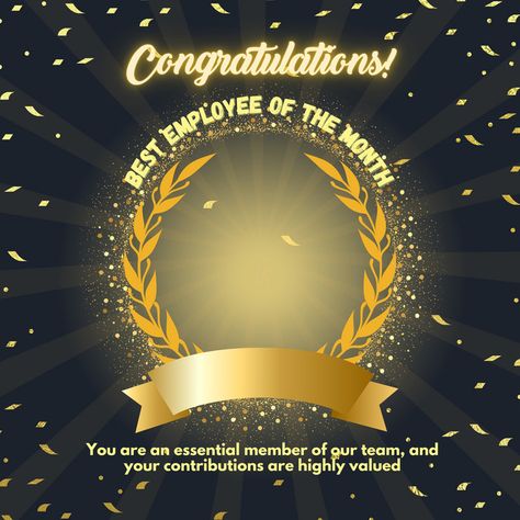 Best Employee Of The Month Poster Desgin#pikbest##Templates Employee Of The Month Template, Best Employee Award Poster, Employee Of The Month Poster, Award Illustration, Best Employee, Award Poster, Employee Awards, Employee Of The Month, Technology Posters