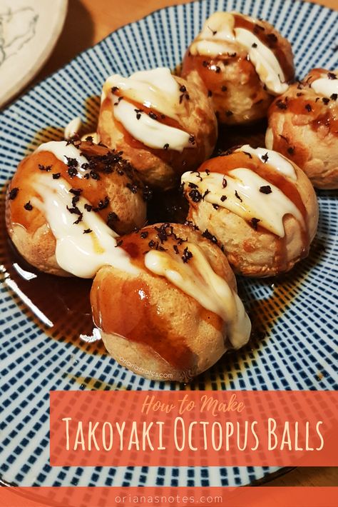 A delicious Takoyaki Octopus Balls Recipe ! Takoyaki Recipe, Octopus Balls, Chop Suey, Shellfish Recipes, Soup Dinner, Japanese Cooking, Balls Recipe, Japan Food, Unhealthy Food