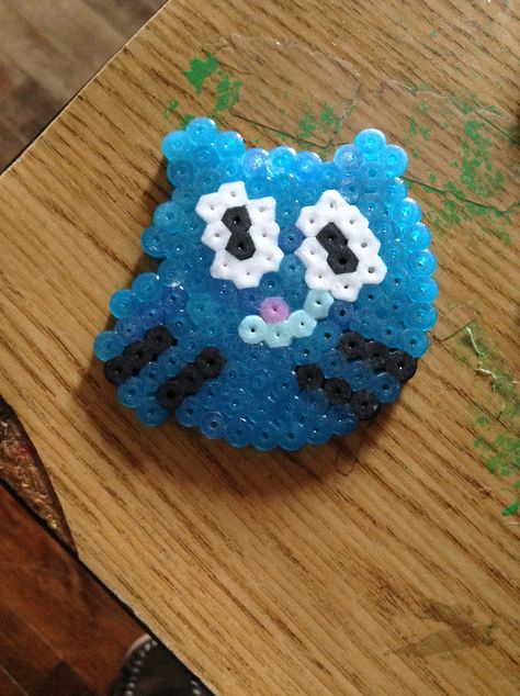 Gumball from The Amazing World of Gumball. #gumball #perler #hama Amazing World Of Gumball Perler Beads, Gumball Perler Beads, Amazing World Of Gumball Gumball, Amazing World Of Gumball, Gumball Machine, World Of Gumball, The Amazing World Of Gumball, Kid Crafts, Perler Bead Patterns