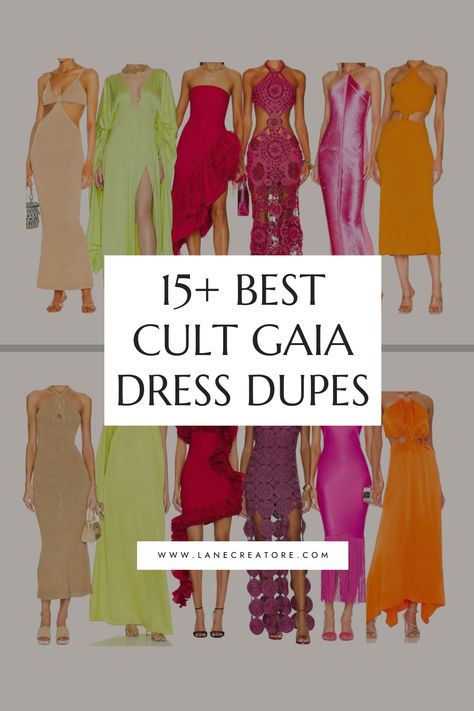 Searching for the best Cult Gaia dress dupes on the market? Want the edgy, colorful style of Cult Gaia dresses without the high price tag? Today, I’m exploring 15+ favorite Cult Gaia dresses and the best affordable alternatives for a fraction of the price. Cult Gaia Dress, Cult Gaia, Wall Lamps, Colorful Style, Learn To Sew, Inspired Dress, Price Tag, Colorful Fashion, Lamps