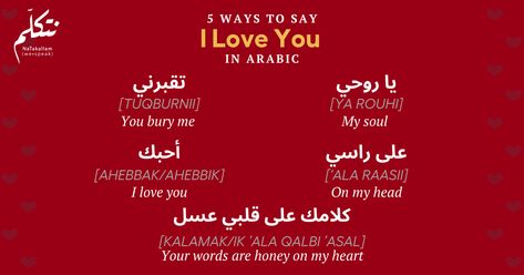 I Love You In Arabic Language, I Love You In Arabic, Arabic Nicknames For Husband, Ways To Express Love, Love In Arabic, Hubby Love Quotes, Month Of Love, Love Birthday Quotes, Love Mom Quotes