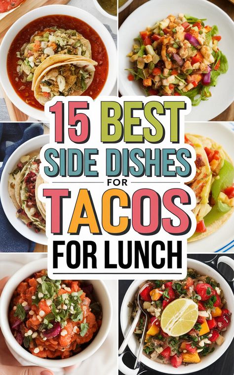 🌮🎉 Get ready to wow your guests with these delicious taco party side dishes! #tacoparty #yum #foodie What Sides Go With Tacos, What Goes With Tacos As A Side, What To Serve With Tacos, Flavorful Salads, Grilled Corn Salsa, Spicy Fish Tacos, Taco Side Dishes, Spicy Chicken Tacos, Party Side Dishes