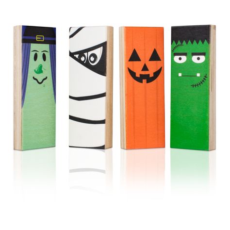 JennyGems Halloween Monsters Blocks, Wooden Set of 4 Blocks, Halloween Tiered Tray Decor, Halloween Decor, Shelf Sitters, Halloween Stacking Blocks, Halloween Mantel Decor, Fall Decor - Walmart.com Home Halloween Decorations, Halloween Mantel Decor, Halloween Tiered Tray Decor, Halloween Blocks, Fall Harvest Decorations, Traditional Halloween, Block Signs, Halloween Wood Crafts, Halloween Colors