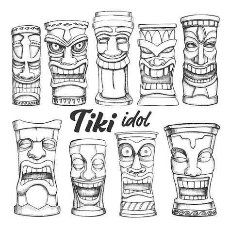 Tiki Idol, Totem Tiki, Tiki Signs, Tiki Tattoo, Tiki Faces, Tiki Man, Tiki Head, Tiki Statues, Tiki Totem