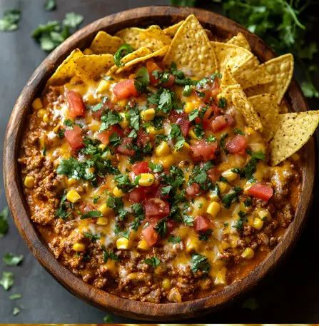 Texas Trash Dip – Naomi's Recipes Texas Trash Dip With Ground Beef, Texas Dip Recipe, Texas Appetizers, Texas Trash Dip Recipe, Southwest Dip, Trash Dip Recipe, Texas Trash Pie, Trash Pie, Taco Spices