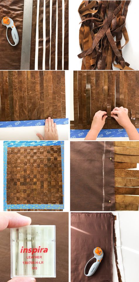 Leather Wall Art Diy, Leather Wall Decor, Diy Leather Scraps Ideas, Leather Scraps Ideas Projects, Leather Rug Diy, Scrap Leather Projects Diy, Leather Pillow Headboard Diy, Leather Decor Diy, Uses For Leather Scraps