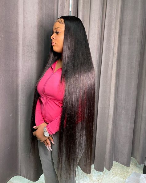 Hairstyles For Gowns, Lace Front Wigs Human Hair, Wigs Human Hair, Straight Lace Front Wigs, Beautiful Beautiful, Long Black Hair, Front Lace Wigs Human Hair, Human Hair Lace Wigs, Long Straight Hair