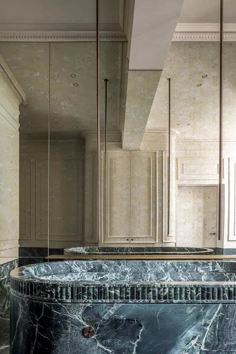 VH. Residence | Simon de Burbure architects French Bathroom Design, Marble Bathrooms, Marble Bathroom Designs, Bathroom Sanitary, What A Life, House Of The Rising Sun, Bruges Belgium, Washroom Design, Bathroom Design Inspiration