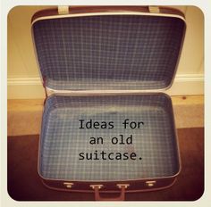 tourist in my town: old suitcase. Vintage Suitcase Decor, Suitcase Furniture, Suitcase Ideas, Luggage Ideas, Suitcase Table, Suitcase Decor, Old Luggage, Suitcase Vintage, Diy Suitcase