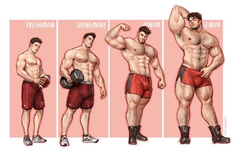 Body Reference Drawing, Anime Guys Shirtless, Cartoon Man, Figure Drawing Reference, Body Reference, Anatomy Reference, Muscular Men, Character Design Male, Gay Art