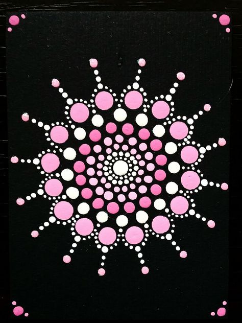 Simple Dot Mandala, Simple Mandala Dot Art For Beginners, Simple Dot Painting, Easy Dot Art, Dot Painting For Beginners, Dot Mandala Patterns Simple, Dot Art Painting Patterns Easy, Dot Painting Patterns For Beginners, Dot Painting For Beginners Tutorial