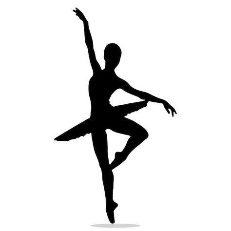 Dancer Silhouette, Premium Vector, Graphic Resources, Dancer, Ballet