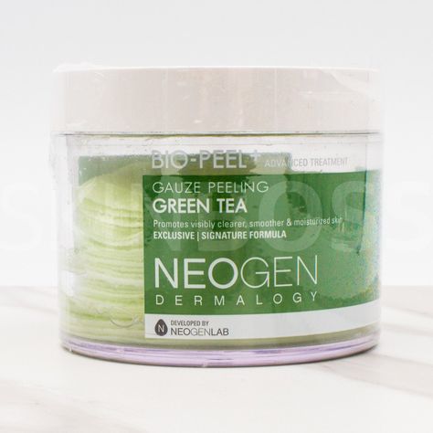 NEOGEN Bio-Peel Gauze Peeling Green Tea Green Tea Skin, Green Tea Face, Exfoliating Pads, Peel Pads, Tartaric Acid, Green Tea Benefits, Dry Face, Improve Skin Texture, Gel Moisturizer