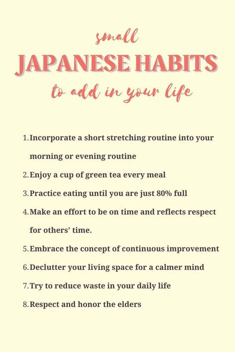 #glowuptips #beautyhacks #skincare #selfcare #transformation #glowupchallenge #makeupgoals #healthyhabits #selflove #confidenceboost Japanese Daily Routine, Healthy Japanese Habits, Japanese Health Tips, Japanese Habits, Japanese Daily Life, 5am Club, Japanese Philosophy, Practicing Self Love, Simple Habits