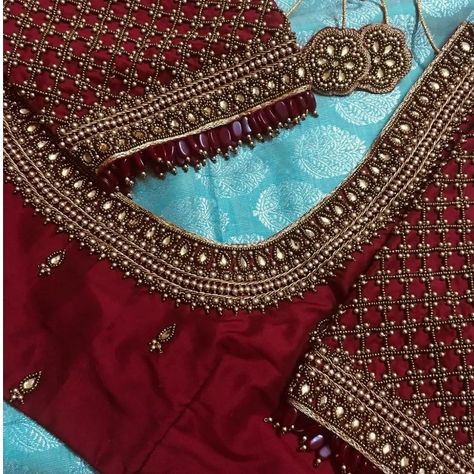 Simple Wedding Blouse Designs, Red Blouse Design, Wedding Blouses, Magam Work, Aari Design, Bridal Blouses, Latest Bridal Blouse Designs, Cutwork Blouse, Latest Blouse Designs Pattern