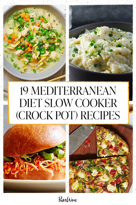 Meteranian Crock Pot Recipes, Mediterrean Diet Crockpot Recipes, Mediterranean Diet Recipes For Crock Pot, Medeteranian Recipes Crockpot, Crock Pot Dash Diet Recipes, Meditterean Crockpot Recipes, Mediteranean Diet Crockpot Recipes, Make Ahead Mediterranean Diet Recipes, Mediteranean Diet Crockpot