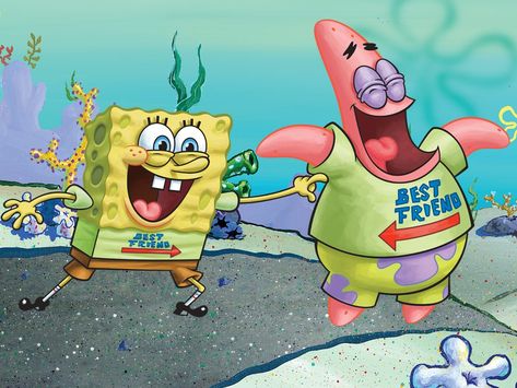 Spongebob and Patrick are good friends Spongebob Wallpapers, Humor Spongebob, Spongebob Best Friend, Spongebob Friends, Patrick Spongebob, Wallpaper Spongebob, Meme Spongebob, Spongebob Episodes, Spongebob And Patrick