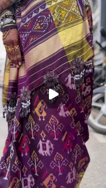 Saree With Dupatta, Patola Design, Patola Saree, Bandhani Saree, Indian Heritage, Banarasi Sarees, Pure Silk Sarees, Kolkata, Chennai