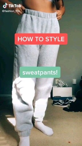 Stile Ragazza Skater, How To Style Sweatpants, Cute Sweatpants Outfit, Cute Sweatpants, Mode Tips, Style Sweatpants, Diy Vetement, Cute Lazy Outfits, Casual School Outfits