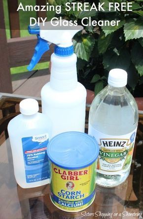 Vinegar Window Cleaner, Clean Outdoor Windows, Window Cleaner Recipes, Diy Window Cleaner, Glass Cleaner Recipe, Diy Glass Cleaner, Diy Vinegar, Cloth Tutorial, Homemade Glass Cleaner