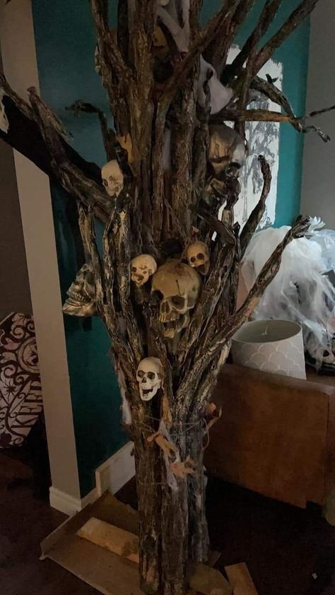 Witches Lair Decorations, Stick Halloween Decor, Salem Witch Halloween Decor, Enchanted Halloween Decor, Bayou Halloween Decor, Apocalypse Decorations, Halloween Forest Decorations, Enchanted Forest Halloween Decorations, Fake Halloween Trees