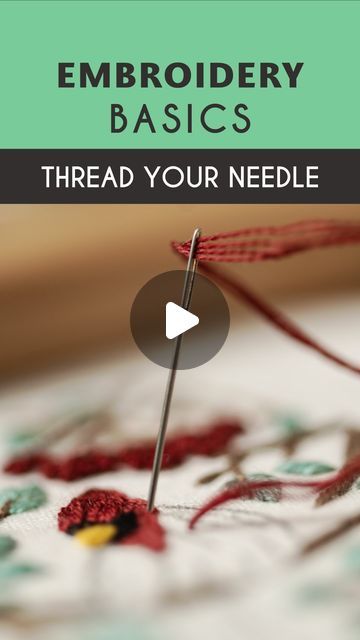 Stella Caraman on Instagram: "How to thread your needle 🪡 Wondered how I thread my needle? Here is how! 🤩 The idea is to squeeze and flatten one end of the thread between your fingers and push the needle towards the thread, not the other way around. In this video, I’m using a Cross Stitch Needle size 26 and 3 strands of thread, but it can also be done with 6 strands. 💘 What’s your method for threading the needle? 🤗 Happy Stitching! 🥰 🧵 You can find the bundle with all the heart ornaments in my Etsy shop. 🧵 Subscribe to my newsletter and receive your free PDF pattern, along with all my tips, tricks, and exclusive discounts, delivered straight to your inbox weekly. 💌 🧵 Follow my YouTube channel for more embroidery video tutorials. 🧵 Links are in my bio. • • • • • #embroiderytutoria Threading Embroidery Needle, How To Thread Embroidery Needle, Embroidery Video, How To Thread, Free Pdf Pattern, Cross Stitch Needles, Embroidery Videos, Embroidery Needles, Embroidery For Beginners