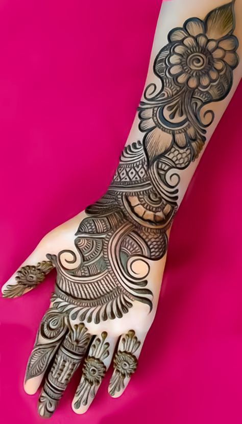 Beautiful Simple Mehndi Design, Front Mehndi Design, Simple Arabic Mehndi Designs, Mehndi Designs 2018, Mehndi Designs For Kids, Mehndi Design Pictures, Very Simple Mehndi Designs, Simple Mehndi Designs Fingers, Full Mehndi Designs