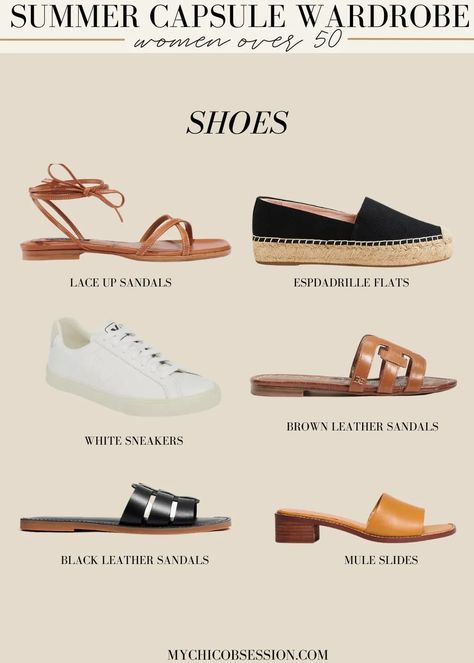 Classic Summer Outfits, Wardrobe For Women, Holiday Capsule Wardrobe, Capsule Wardrobe Women, Spring Summer Capsule Wardrobe, Classy Summer Outfits, Classic Capsule Wardrobe, Grandma Fashion, Shoe Wardrobe