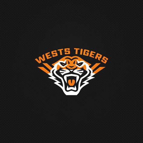 Wests Tigers by Fraser Davidson on Dribbble West Tigers, Wests Tigers, Tiger Logo, Tiger Design, Tigers, Creative Professional, Rugby, Logos