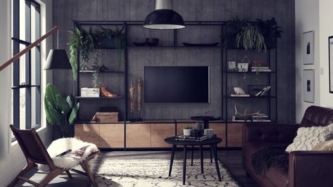 British brand Shelved has produced Shelved Modular Furniture, a storage furniture system that users can customise into multiple configurations. Tv Wall Ideas, Ikea Uk, Tv Storage Unit, Tv Fal, Wooden Wall Panels, Modular Shelving, Tv Wall Design, Media Wall, Modular Furniture