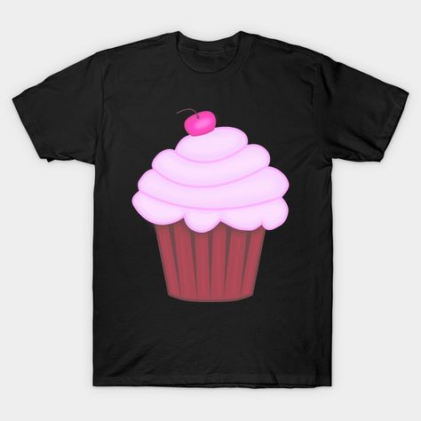 Cupcake Tshirt Design, Lace Cupcakes, Cupcake Shirt, Pink Cupcakes, Cup Cakes, Tshirt Design, Cute Food, Cute Pink, Heat Transfer