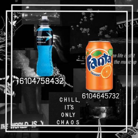 Bloxburg drinks☽︎ Bloxburg Food Decals Codes Drinks, Roblox Image Id Codes Food, Drinks Decals Bloxburg, Bloxburg Outfit Codes Modern, Bloxburg Drink Codes, Bloxburg Decals Store, Drinks Bloxburg Codes, Drink Codes Bloxburg, Bloxburg Pantry Decals Codes Drinks