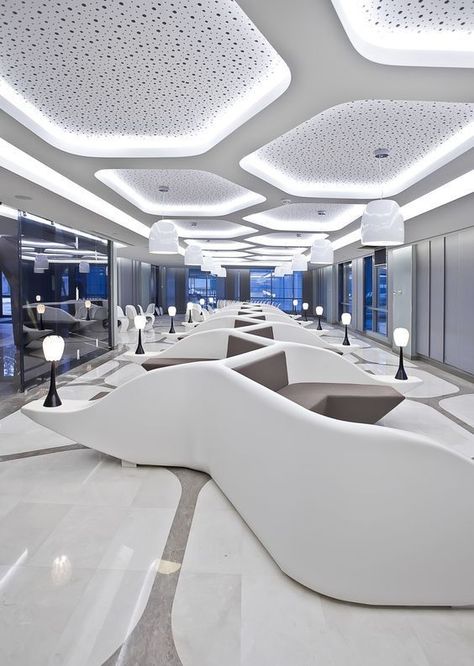 Futuristic Interior Design, Lobby Furniture, Hospital Interior, Futuristic Interior, Hospital Design, Healthcare Design, Lobby Design, False Ceiling Design, Contemporary Interior Design