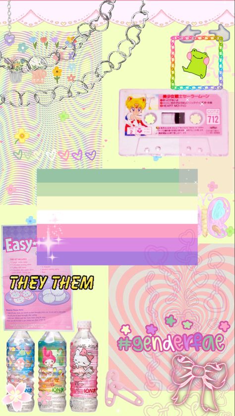 Genderdoe Flag, Genderfae Wallpaper, Genderfluid Aesthetic, Pride Backgrounds, Panromantic Demisexual, Lgbtq Wallpapers, Boyfriend Names, Pride Art, Kawaii Background