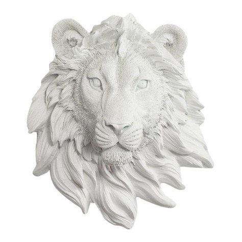 Animal Head Wall Decor, Contemporary Wall Sculptures, Taxidermy Decor, Largest Lion, Head Bust, Lion Wall Art, Sculptural Wall, Piano Stool, Screen Painting